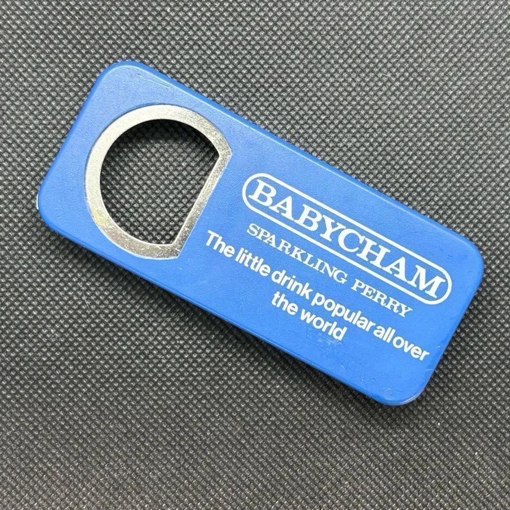 Vintage 70s Blue BABYCHAM Bottle Opener